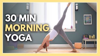 30 min Morning Yoga  Go With The Flow amp TRUST [upl. by Ekle]