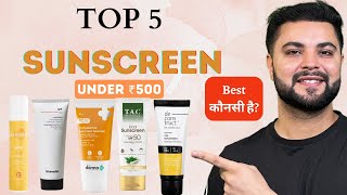 Top 5 Sunscreen Under ₹500 To Remove Pigmentation amp Sun Tan [upl. by Neryt]