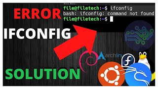 Kali Ubuntu Debian ifconfig COMMAND NOT FOUND  ERROR LINUX BASH [upl. by Odrareg]