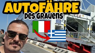 Autofähre von Italien nach Griechenland🇮🇹 🇬🇷  Fahrt in die Türkei 🇹🇷  Lohnt sich dieser Weg [upl. by Eima]