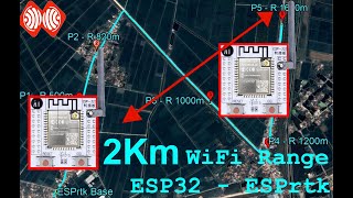 ESP32 WiFi Range Testing  23 km using 3dBi Antenna [upl. by Enylorac]