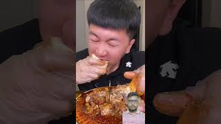 💥Spicy Lamb Shank Eating  boiled lamb shank  ASMR MUKBANG😋 food mukbangasmr shorts ytshorts [upl. by Yasmin276]