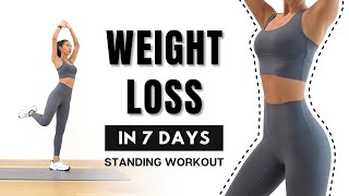 WEIGHT LOSS in 7 DAYS🔥40MIN Full Body Fat Burn  Arm Back Leg Abs  Standing Only [upl. by Parry]