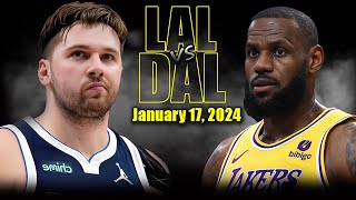 Los Angeles Lakers vs Dallas Mavericks Full Game Highlights  January 17 2023  202324 NBA Season [upl. by Libbey]