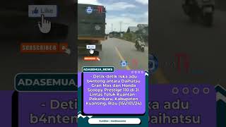 Detikdetik tbrakan motor vs mobil [upl. by Cerracchio]