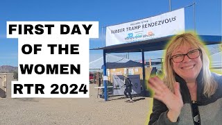 FIRST DAY OF THE WRTR 2024 IN QUARTZSITE AZ  WOMEN RUBBER TRAMP RENDEZVOUS [upl. by Enetsirhc]