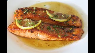 Recette 118  Un Saumon Tendre au Beurre et au Citron en 5 MINUTES  Lemon Butter Salmon [upl. by Thorpe640]