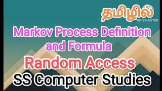 Markov Process Definition and formula  random Access in Tamilsscomputerstudiesmarkovprocess [upl. by Breanne118]