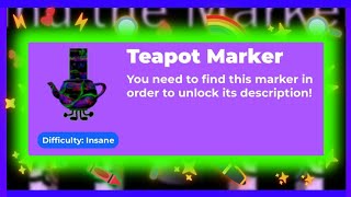 Roblox Find The Markers Guide How To Get Teapot Marker [upl. by Ayomat]