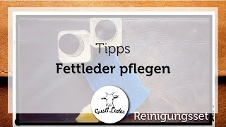 Fettleder pflegen  Lederpflege  Leder reinigen  Leder pflegen [upl. by Oniuqa]