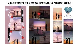 Valentines day special instagram story ideas  2024 [upl. by Jemena]