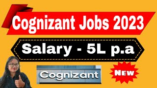 Cognizant Jobs for Freshers 20232024  Off Campus Hiring  Apply Soon [upl. by Coppock]