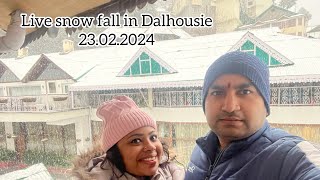 Live Snowfall from Himachal Pradesh  Live from Dalhousie Snow in February 2024  Snowstorm [upl. by Carmella]