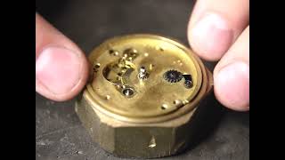 Removing a Fusee Chain from an English Pocket Watch Movement [upl. by Folberth897]