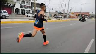 grupo puntero medió maratón de Rosarito BC 2023 vídeo y narración por Cristian Ramos Mexicaliiiiiiii [upl. by Anina]