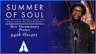 Summer of Soul Wins Best Documentary Feature  94th Oscars [upl. by Dugas157]