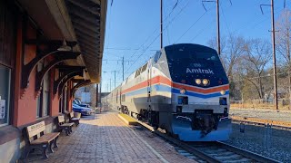 Amtrak Pennsylvanian Trains 1112024 [upl. by Nerhe]