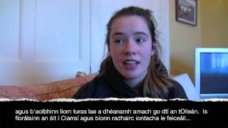 Irish Leaving Cert Oral Higher Level Béaltriail Hannah [upl. by Oidivo]