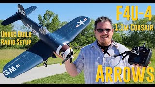 Arrows  F4U4 Corsair  11m  Unbox Build amp Radio Setup  Easter Egg [upl. by Karlotta]