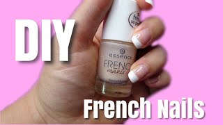 French Nails selber machen für Anfänger Tutorial 💅🏻 [upl. by Macmillan207]