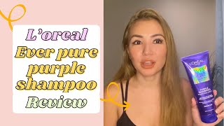 Loreal Purple Shampoo review for Blonde hair [upl. by Ennasil]