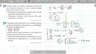 Problemi risolti sul moto parabolico  01 [upl. by Ciredec]