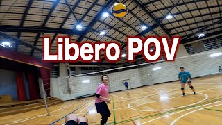 Volleyball GoPro Libero POV 【spike】 [upl. by Kynan376]