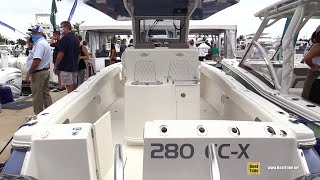 2020 Worldcat 280 CCX Center Console Walkaround Tour  2020 Fort Lauderdale Boat Show [upl. by Karli769]