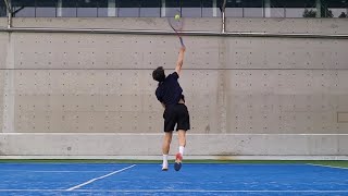 시작이반 서브 자세교정 tennis serve posture correction [upl. by Yate937]