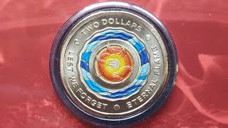 New Australian 2018 coloured 2 coin [upl. by Nakasuji216]