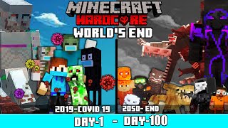 I Survive 100 days in Worlds End SCP MINECRAFT HARDCORE हिंदी [upl. by Ameerak]