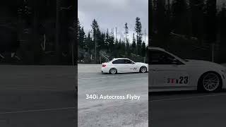 340i Autocross Flyby with custom exhaust [upl. by Assertal107]