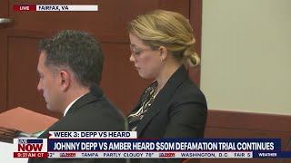 Johnny Depp trial Amber Heard uncooperative during police visit officer testifies [upl. by Haden]