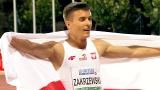 Marek ZAKRZEWSKI mistrzem Europy juniorów na 100M REKORD POLSKI U20 [upl. by Gavrila]