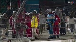 CATCHFENCE AFTERMATH FROM MYATT SNIDER AIRBORNE CRASH AT DAYTONA [upl. by Krahling]