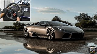 Lamborghini Reventón  Forza Horizon 5  Logitech g29 gameplay [upl. by Aisatan]