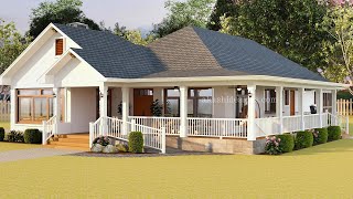 Topranking Cottage Farmhouse Design With Sunroom Porches amp 2Car Garage [upl. by Assirral36]