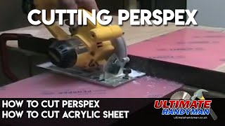 How to cut perspex  how to cut acrylic sheet [upl. by Larner997]