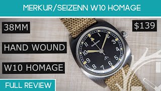 Merkur  Seizenn W10 Homage  Full Review [upl. by Aztirak]