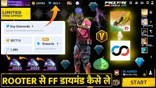 Rooter App Se Diamond Redeem Kaise Kare 2024  How To Use Rooter App For Free Fire Diamonds 2024 [upl. by Cudlip]