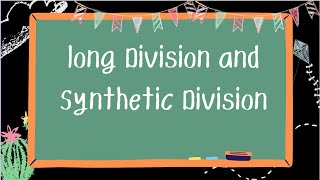 Polynomial Long Division vs Synthetic Division Which Method to UseKhan Academy [upl. by Ardnassela277]