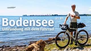 BodenseeUmrundung mit dem Rad Geniale 3LänderRadtour 300 KM Bikepacking Bodensee Radweg [upl. by Haridan]