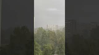 همین لحظه ژاله شدید در هالند  Right now there is a heavy hailstorm in Netherlands [upl. by Toille]