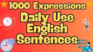 Learn Daily Use English Sentences I I English Speaking Practice Daily Use Sentences [upl. by Milt]