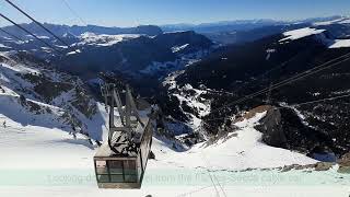 FurnesSeceda cable car Dolomites [upl. by Volny]