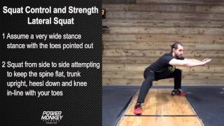 Squat Control and Strength  Lateral Squat [upl. by Eerehc41]