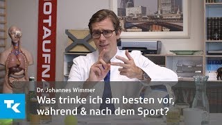 Was trinke ich am besten vor während und nach dem Sport  Dr Johannes Wimmer [upl. by Billye687]