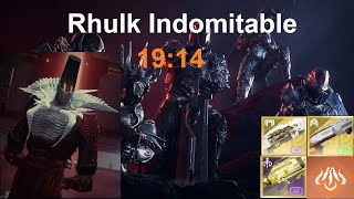 Pantheon Rhulk Indomitable Speedrun in 19 Minutes and 14 Seconds World Record [upl. by Palmira]