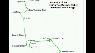 Vasai Virar Mayors Marathon 2015 2nd half of the Half Marathon [upl. by Shayna]