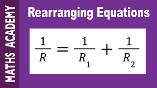 Rearranging Equations  Make R the subject [upl. by Eellah]